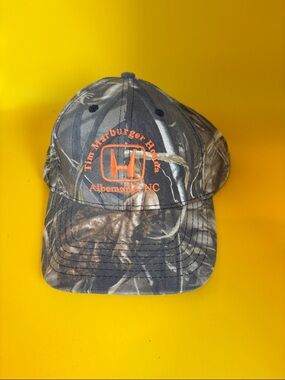 Camo Baseball Cap with Orange Honda Logo (Tim Marburger Honda).